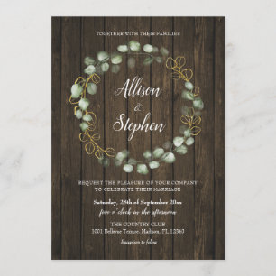Invitation Mariage russe de Wreath Eucalyptus