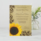 Invitation Mariage Russe des Tournesols (Debout devant)