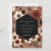 Invitation Mariage Rust Automnal Bloom (Devant)