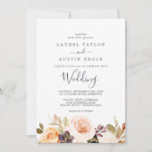 Invitation Mariage Rustic Earth Florals (Devant)