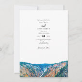 Invitation Mariage Rustic Mountains (Devant)
