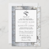 Invitation Mariage Rustic Silver Birch Tree (Devant)