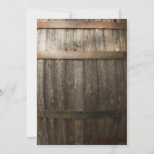 Invitation Mariage rustique à la campagne | Guirlande de verd (Dos)