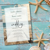Invitation Mariage rustique à la plage