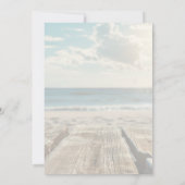 Invitation Mariage rustique à la plage (Dos)