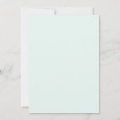 Invitation Mariage rustique à l'aquarelle de eucalyptus vert (Dos)