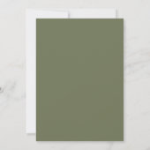 Invitation Mariage Rustique Aquarelle Jaune Olive (Dos)