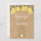Invitation Mariage Rustique au Citron Main Squeeze (Devant)