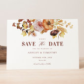 Invitation Mariage Rustique Boho Automne Sauvez Les Dates