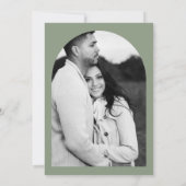 Invitation Mariage Rustique Bois de Forêt Eucalyptus & Coton (Dos)