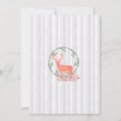 Invitation Mariage Rustique Botanique Aquarelle aux Renne (Dos)