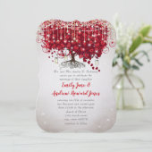 Invitation Mariage Rustique Campagnard Pot en Grès Rouge & Ar (Debout devant)