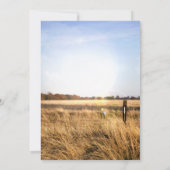 Invitation Mariage rustique dans une grange de campagne sous (Dos)