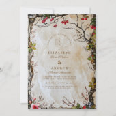 Invitation Mariage Rustique d'Automne aux Baies (Devant)