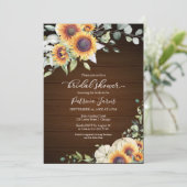 Invitation Mariage Rustique d'Automne avec Citrouille Blanche (Debout devant)
