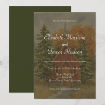 Mariage rustique d'automne dans le parc national d