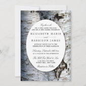 Invitation Mariage rustique de Birch Tree (Devant)