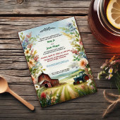 Invitation Mariage rustique de campagne Redneck