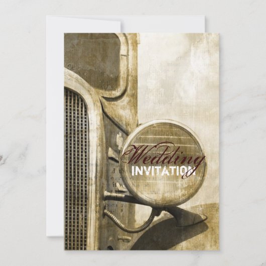 Invitation Mariage rustique de ferme de pays occidental de (Devant)