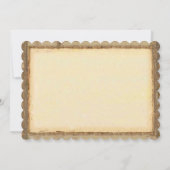 Invitation Mariage Rustique de Forêt de Grange en Bois de Feu (Dos)