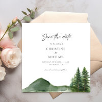 Mariage Rustique de la forêt de montagne de bois