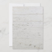 Invitation Mariage rustique de la grange en bois photo collag (Dos)