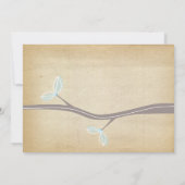 Invitation Mariage rustique de mariage de région boisée (Dos)