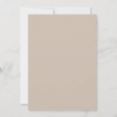 Invitation Mariage rustique délicat beige (Dos)