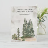 Invitation Mariage rustique des sapins sauvages| (Debout devant)