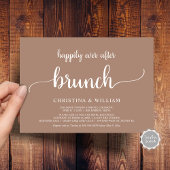 Invitation Mariage rustique Elopement Heureux Jamais Après Br
