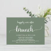 Invitation Mariage rustique Elopement Heureux Jamais Après Br (Debout devant)