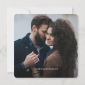 Invitation Mariage rustique Enregistrer la photo de la date W (Dos)