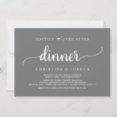 Invitation Mariage Rustique et Intime Dîner de Félicité Étern (Devant)