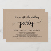 Invitation Mariage rustique et intimiste de rêve (Devant / Derrière)