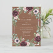 Invitation Mariage rustique et maussade (Debout devant)