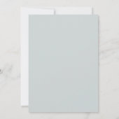 Invitation Mariage Rustique Eucalyptus Bleu Poussiéreux (Dos)