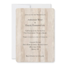 Mariage Rustique Faux Crème Blanc Bois