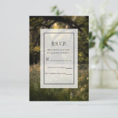 Invitation Mariage rustique Floral Enchanted Forest Tree RSVP (Debout devant)