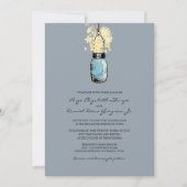 Invitation Mariage rustique Hanging Mason Jar (Devant)