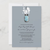 Invitation Mariage rustique Hanging Mason Jar (Devant)
