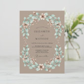 Invitation Mariage rustique harmonieux (Debout devant)