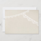 Invitation MARIAGE RUSTIQUE INVITER mignon pot de mason avec  (Dos)