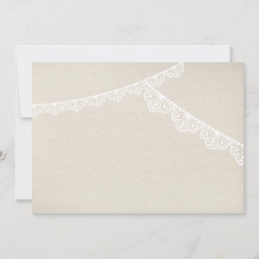 Invitation MARIAGE RUSTIQUE INVITER mignon pot de mason avec  (Dos)