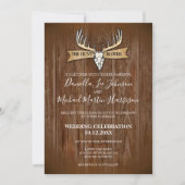 Invitation Mariage Rustique La Chasse Est Finie (Devant)