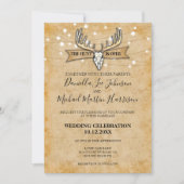 Invitation Mariage Rustique La Chasse Est Finie (Devant)