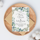 Invitation Mariage rustique Mariage Boho Eucalyptus Elégant