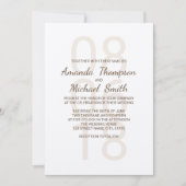 Invitation Mariage rustique moderne (Devant)