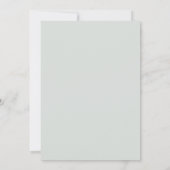 Invitation Mariage rustique moderne élégant avec verdure d'eu (Dos)
