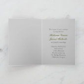Invitation mariage rustique moderne occidental de marguerite (Intérieur)