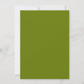 Invitation Mariage Rustique Moderne Vert Olive Clair (Dos)